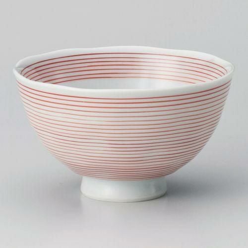 赤千筋飯碗ミニ φ9.9×5.2cm 346-409