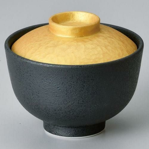 シルクゴールド小蓋物 φ8.7×7.5cm 088-089