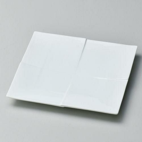 白磁CALM19cmプレート 20.2×20.2×2cm 189-129