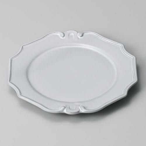 デプレホワイトモティーフプレート φ20.7×1.7cm 200-199