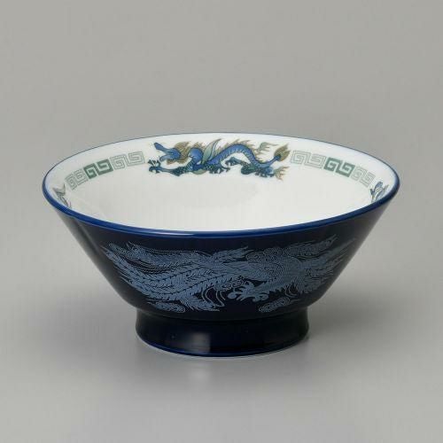 ルリ白竜6.5切立高台丼 φ19.7×8.7cm 600-119