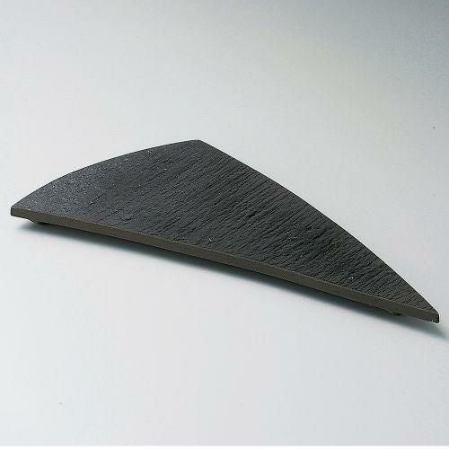 黒陶長三角皿 35×16×2.2cm 142-049