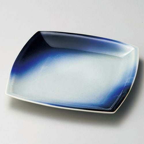 蒼空角皿(大) 22.3×22.3×2.5cm 186-239