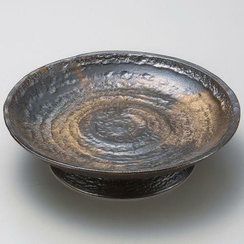 金彩流尺高台皿 φ29.5×8.8cm 170-079