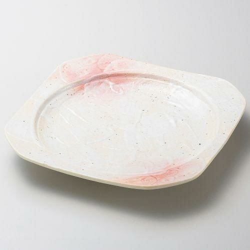 桜志野角盛皿 27.5×27.5×4cm 182-169