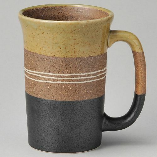 黄糸車ビアジョッキー φ9.4×13.5cm(500cc) 266-349