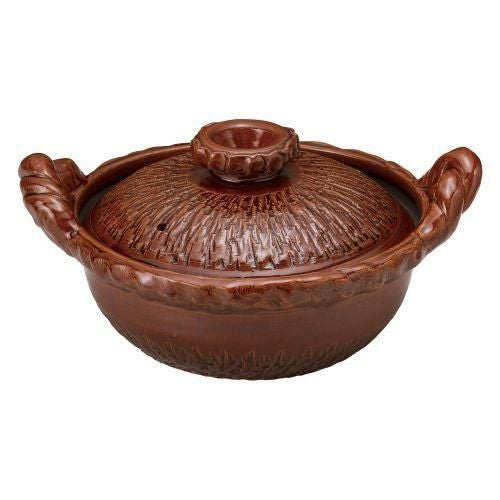 アメ釉(手造)7号鍋 27×φ22×13.5cm(900cc)(身8.5cm) 381-119