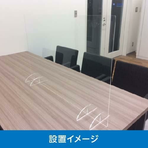 パーテーションスタンド（アクリル） 横600×縦600mm 5セット 0007-05 業務用/新品