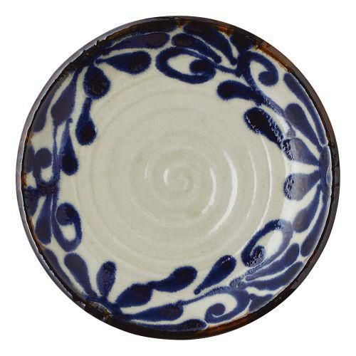 琉球るり唐草7.0皿 φ22.8×2.6cm/398-029