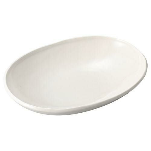 カフェズアイボリーいっぷく楕円鉢M 24.6×18.6×4.9cm 507-099