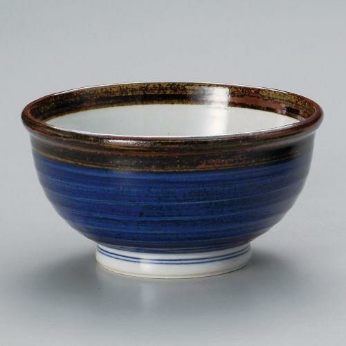 渕錆呉須巻玉渕5.5丼 φ17×9cm 310-079