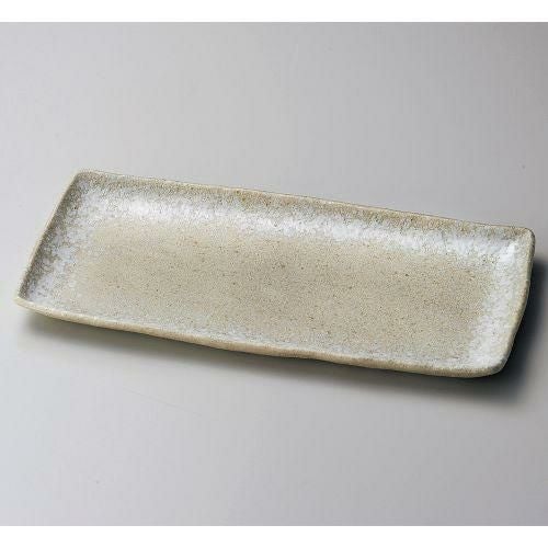 淡雪白ほっけ皿 33.8×15.5×2.5cm 163-099