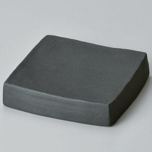 黒マットまな板角皿(小) 13×13×3cm 185-069