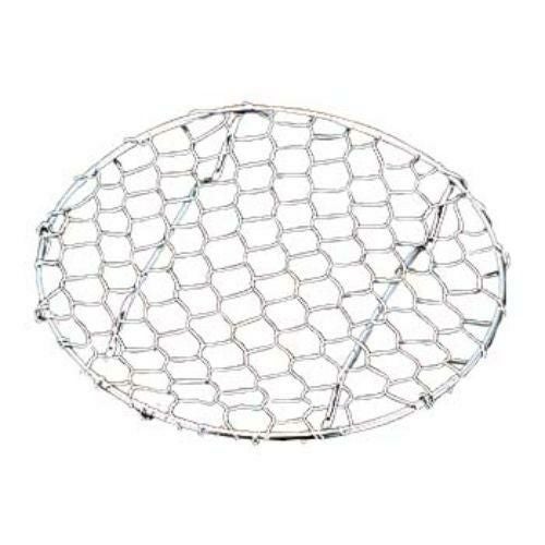 18-8 手編み亀甲 足付 目皿 10.5cm