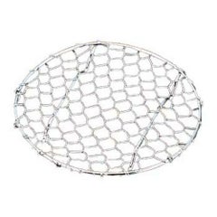 18-8 手編み亀甲 足付 目皿 10.5cm