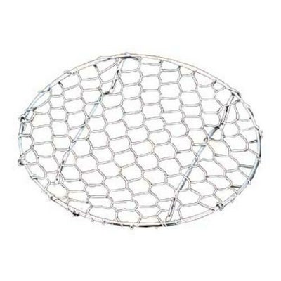 18-8 手編み亀甲 足付 目皿 10.5cm