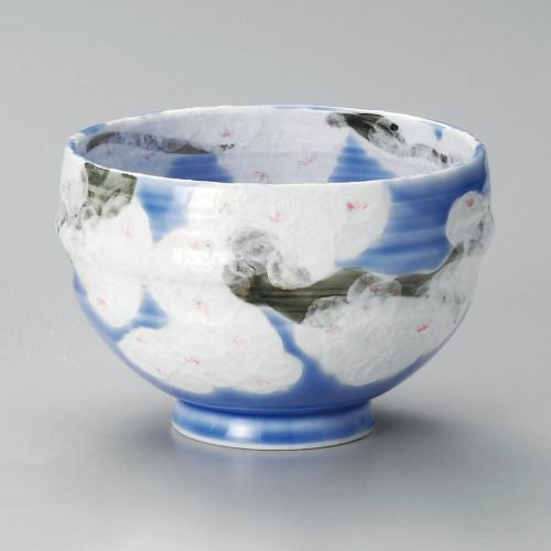 ブルー割型桜木4.5丼 φ13.5×10cm 325-159