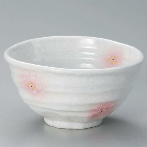 淡雪ピンク吹小花4.0丼 13×12.5×7cm 318-199