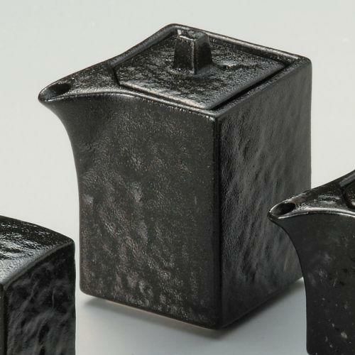 瀬戸黒四角汁次(大) 9.5×6×9cm(200cc) 285-019