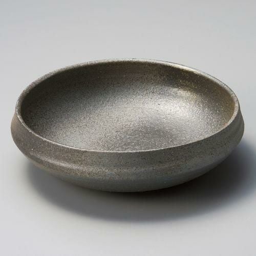炭化8.3ひねり大鉢 25×25×7cm 244-089