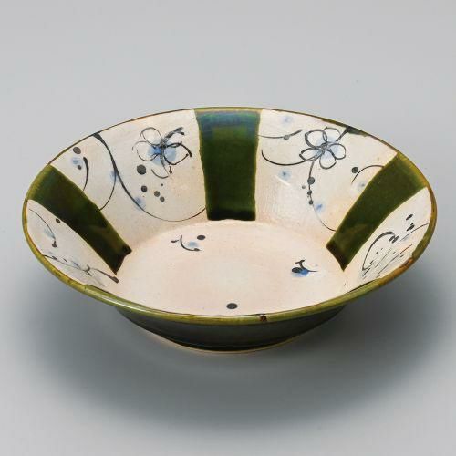 まほろば織部反盛鉢 φ20.5×5.2cm 254-089