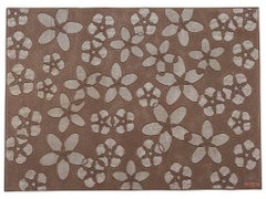 ランチョンマット 【プレイスマット「花」ブラウン HA-002】 HA-002/【グループA】