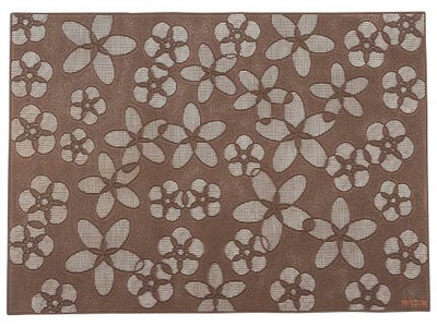 ランチョンマット 【プレイスマット「花」ブラウン HA-002】 HA-002/【グループA】