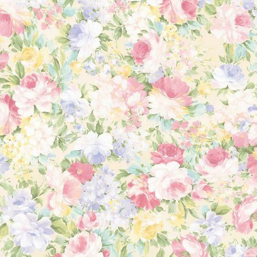 包装紙ロールタイプ 楽園 全判サイズ 花柄 49-8557(1本10枚巻)