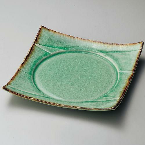 翠玉7.5四方皿 22.5×22.5×4.5cm 181-089