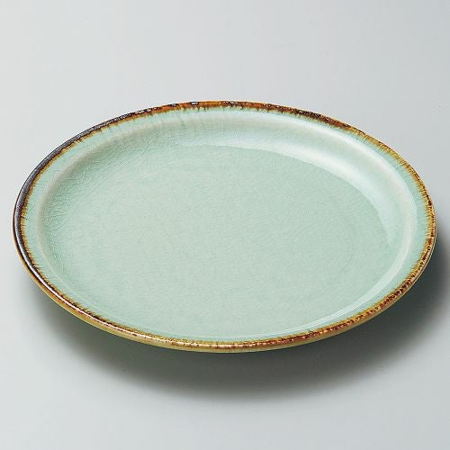 翠玉7.0丸皿(リム) φ21.5×2.6cm 208-159