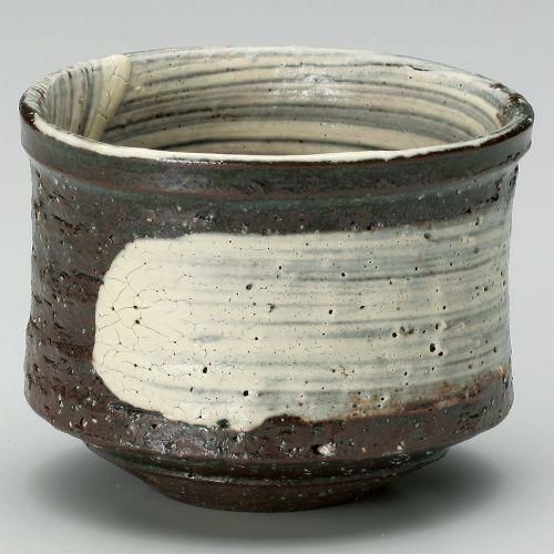 黒土刷毛目おおぶり碗 φ9.8×7.7cm(320cc) 367-049