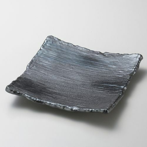 大和扇19cm正角皿 19.5×19×2.5cm 184-069
