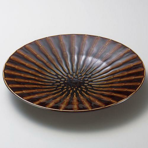 竹林アメ30cm皿 φ30×4cm 178-109