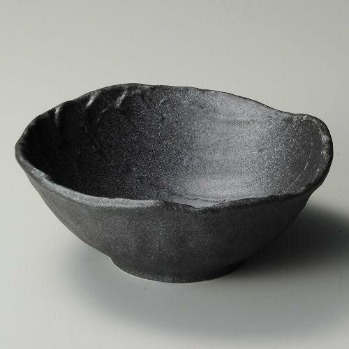 鉄ペーパー荒ソギ23cm大鉢 24.5×23.5×9.2cm 248-079