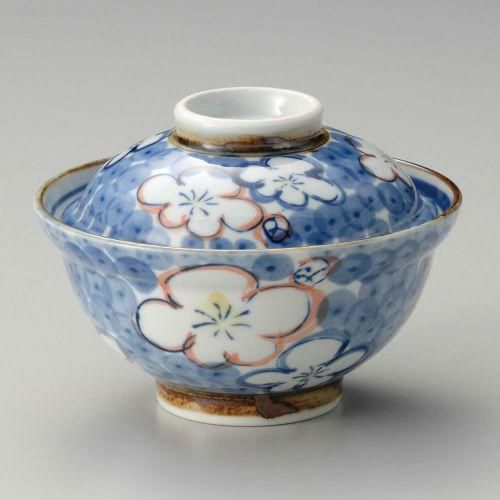 二色梅散し蓋丼 φ15.4×11.1cm 341-139