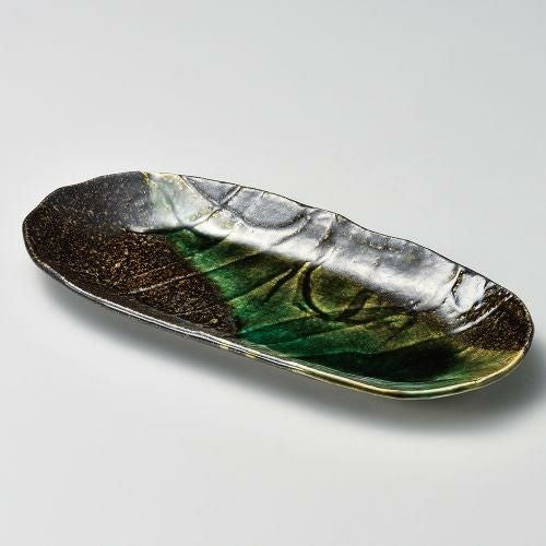 天の川楕円皿 31.8×14.5×3cm 195-168