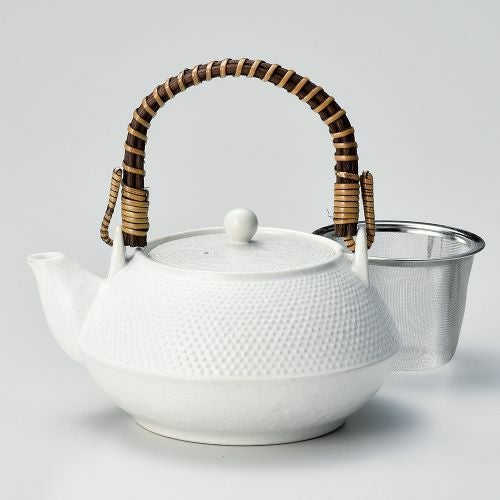 あられ土瓶白 17.1×14.7×9.5cm(800cc) 374-089