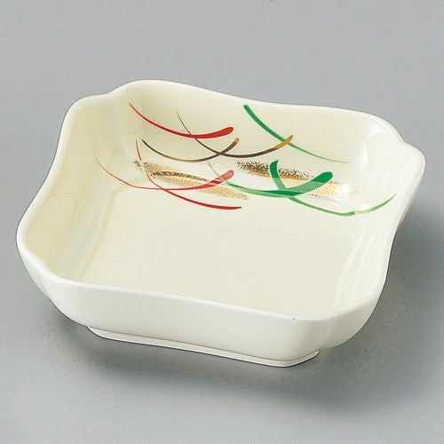 武蔵野花四角小鉢 11.3×11.3×3.1cm 099-179