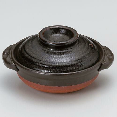 天目5.5号鍋 19×φ17×11cm(500cc)(身6.3cm) 386-069