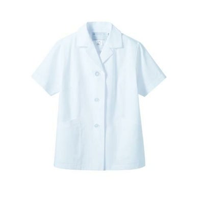 調理衣 レディス 半袖 1-402 (白)