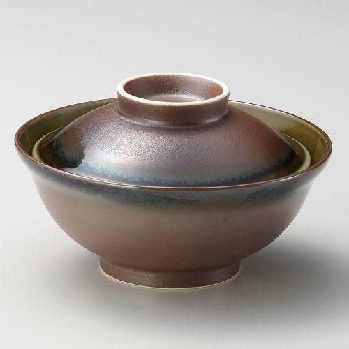 南蛮織部蓋物 φ14×9cm 106-089