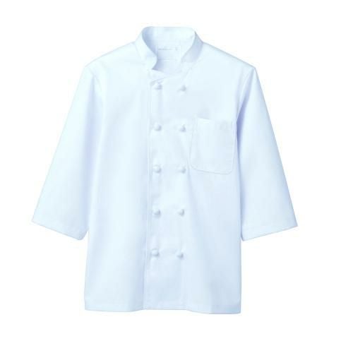 コックコート 兼用 ７分袖 6-931 (白)