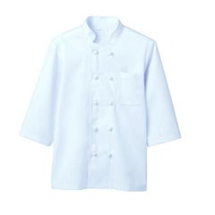 コックコート 兼用 ７分袖 6-931 (白)