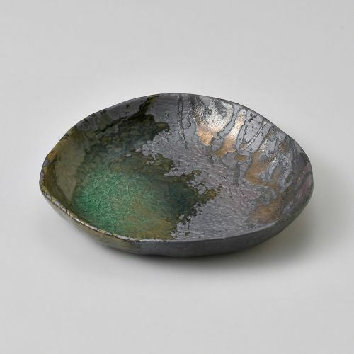 伊賀金彩三角プレート(中) 22×21.3×3.5cm 235-029