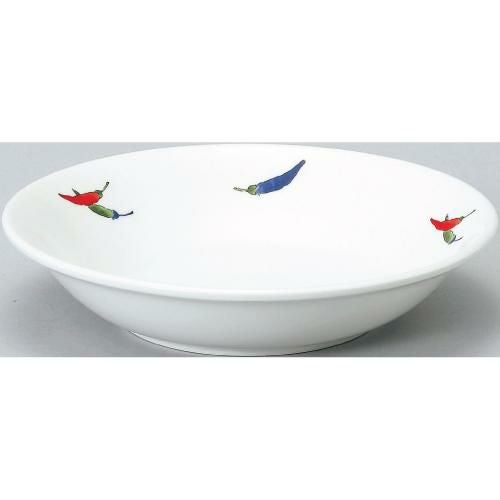 ダイヤセラム (強化) 唐辛子 I メタ 8吋 深皿 /10枚入/洋食器