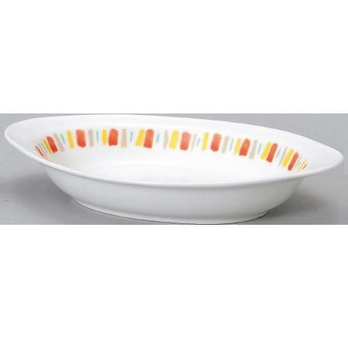 【飲食店定番】ダイヤセラム (強化) オレンジ十草 グラタン /10個入