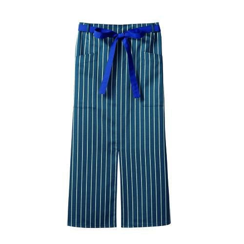 サロンエプロン 兼用 9-1243 (ブルーストライプ/ネイビー)/業務用/新品