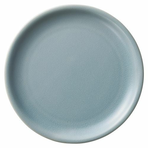 ナチュラル貫入グレー22cmプレート φ21.8×1.8cm 521-639