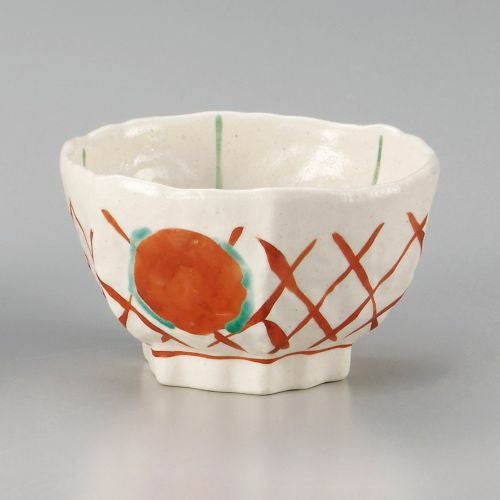 朱丸紋六角45丼 14.2×13.5×8.3cm 325-079