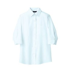 シャツ レディス ７分袖 BF2203-2 (白)